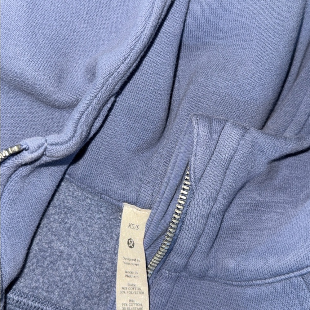 Lululemon Blue Zip-Up Hoodie